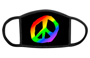 Rainbow Peace Sign Mask